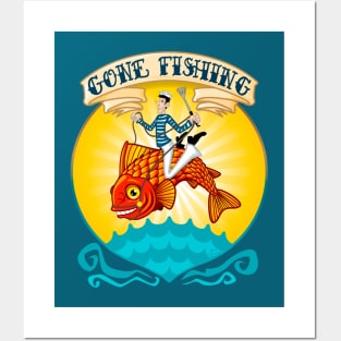 Gone fishin' Posters and Art